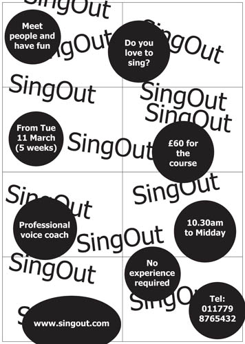 SingOut Poster-Flyer